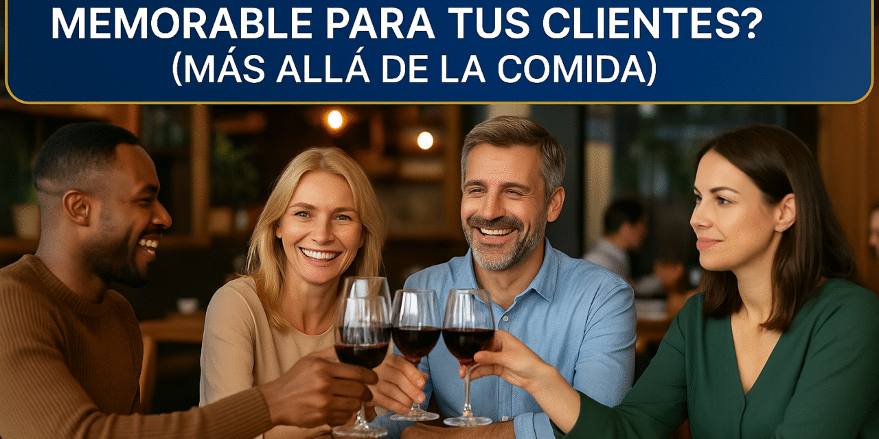 ¿Cómo crear una experiencia memorable para tus clientes? (más allá de la comida)