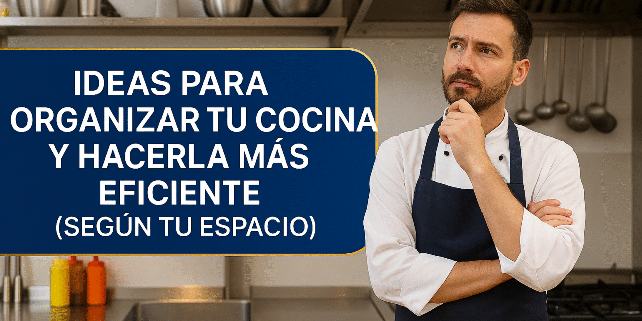 Ideas para organizar tu cocina y hacerla más eficiente (según tu espacio)