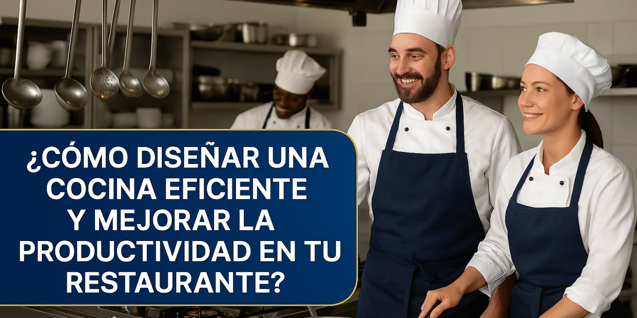 ¿Cómo diseñar una cocina eficiente y mejorar la productividad en tu restaurante?