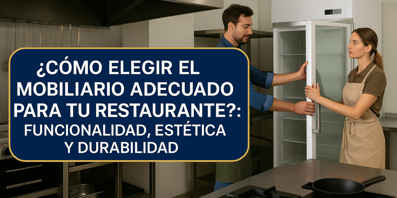 ¿Cómo elegir el mobiliario adecuado para tu restaurante?: Funcionalidad, estética y durabilidad.