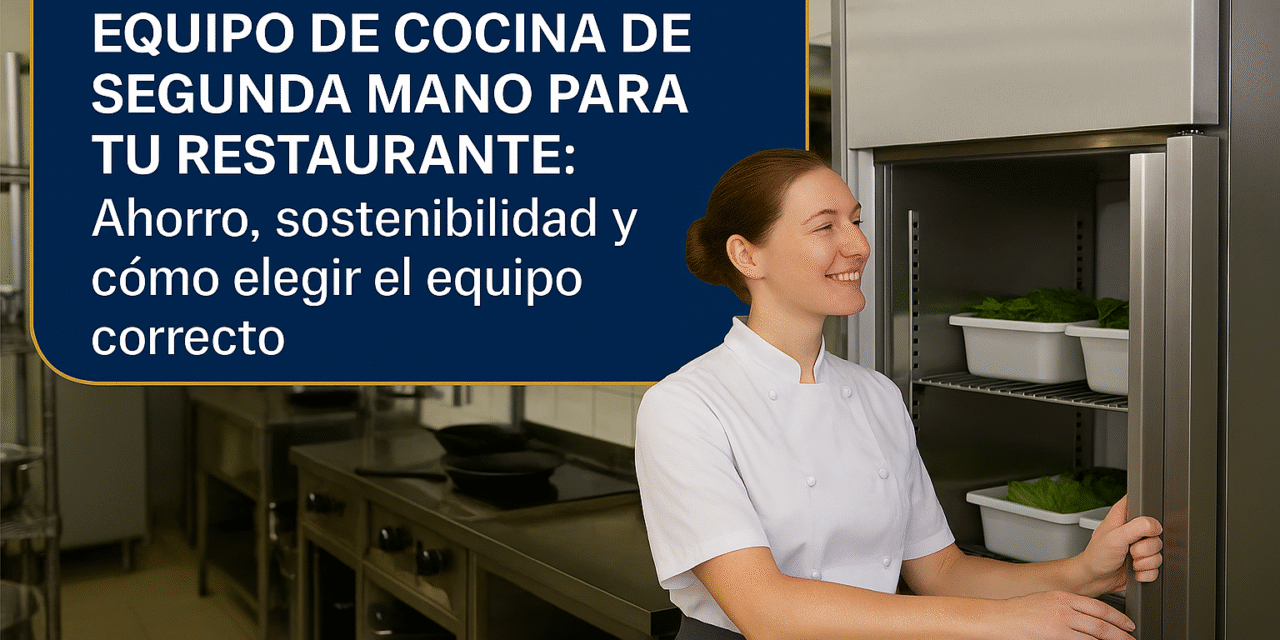 Ventajas de comprar equipo de cocina de segunda mano para tu restaurante.